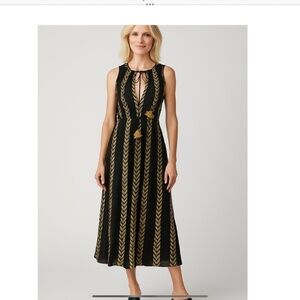 August keyhole midi dress Black XS/S